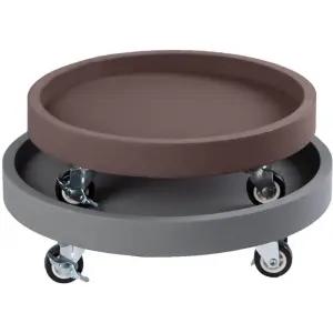 원형 이동식 화분받침대 내경 바퀴 휠 사무실 스텐 받침