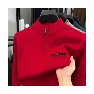 남성 폴라 니트 가을 겨울 반하이넥 집업 가디건도톰 보온 트렌드 카디건 DUCHI4