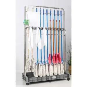 청소도구 정리대 농기구 창고 야외 이동식 물받침