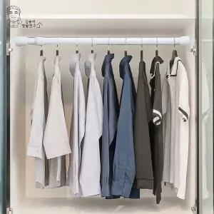 압축봉 길이조절 행거 옷장행거 옷걸이봉 커튼봉 4가지 사이즈 (WFK639S)