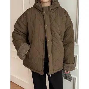 [공구우먼] 부이디 뽀글안감 후드 누빔 집업 점퍼 85435 빅사이즈 여성의류