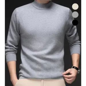 남성 반목 목 폴라 니트 스웨터 (WFK4IJT)