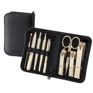 선물발톱깍이 휴대용 답례품 귀이제 큐티클트리머 네일케어도구 9pcs 골드 (WFJ6YWQ)