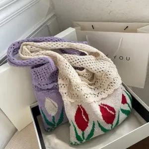 크로셰 튤립 니트가방 (WFK4Z5Y)