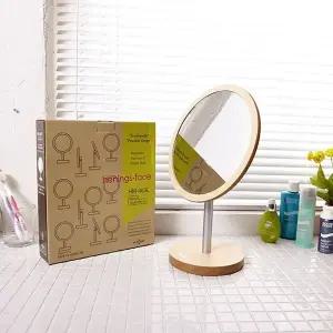 헤닝스 우드 원형 탁상 거울 전신 거울 벽걸형 (WFK8XMO)