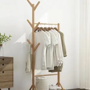 인테리어우드행거 의류 정리 이동옷걸이 원룸 고정형 (WFJ6GAQ)