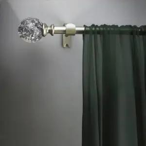 압축봉 커튼봉 실버 크리스탈 커튼 봉 침실용 창문 반짝이는 호일 쉬어 블링