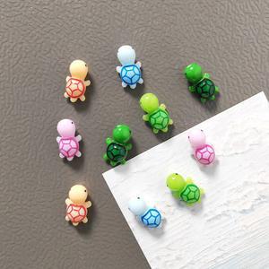 호환 5/10개 미니 사이즈 귀여운 거북이 냉장고 주방 사무실 화이트보드 장식 거북이 냉장고