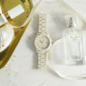 [코치] 시계 그레이슨 크림 세라믹 여성 손목시계 큐빅장식 (정식수입/백화점AS)