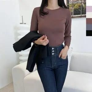 고품질 루즈핏 라운드티 박스티 긴팔티 라운드티셔츠 코디 (WFJRPP7)