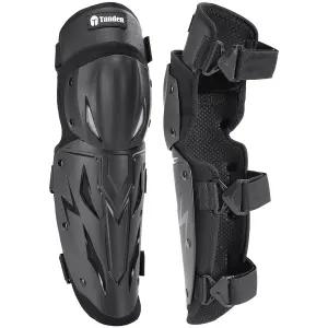 남성 무릎 및 정강이 용 탄덴 오토바이 대 다리 보호 장갑 모토크로스 먼지 자전거 패드 조절식 충돌 장비
