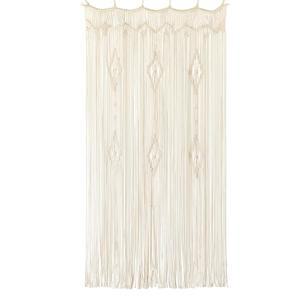 Macram 커튼 긴 면 창 패널 보호 침실용 웨딩 배경 방 칸막이 현관 옷장 아파트 35