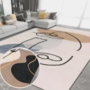 사계절용 단색 카페트 겨울 거실용 먼지없는 러그 120x160cm