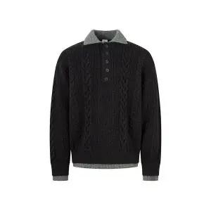 솔저스2 남성 빈티지 꽈배기 터틀넥 니트 가을 겨울 휴가철 투피스 붐 OPH4