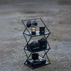 캠핑 선반 3단 주방랙 랜턴 행어 캠핑용 정리대 경량