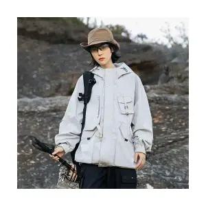 록쉬블몰 남성 바람막이 점퍼 아웃도어 소프트 자켓 상의 춘추 멀티 후드 방수 코트 HO3