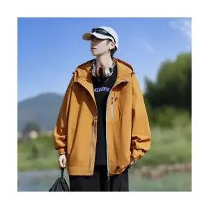 록쉬블몰 남성 바람막이 점퍼 하드 봄가을 야상 방수 등산복 후드 커플 HO3