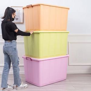 300리터대형리빙박스 이불 보관함 수납함 블루 350L 플라스틱 95x66x54cm