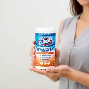 유한크로락스 세정살균티슈 오렌지 75매 3개 청소티슈 세정티슈 살균티슈