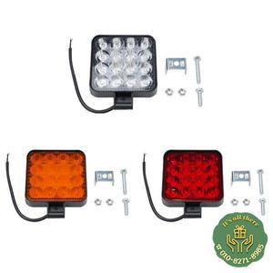 차량용 미니 LED 사각 작업등 지프 트럭 오프로드 지게차 ABS 헤드램프 LED 헤드라이트 16 램프 48W 12V 1P