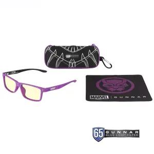 GUNNAR - 블랙 팬서 에디션 프리미엄 용 게이밍 및 컴퓨터 안경(12세 이상) 65 블루 라이트 차단 크루즈