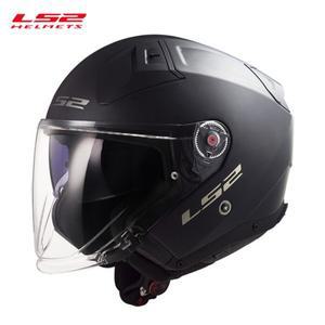 LS2 OF603 오토바이 헬멧 남성용 및 4계절 듀얼 렌즈 하프 전기 자동차 3/4