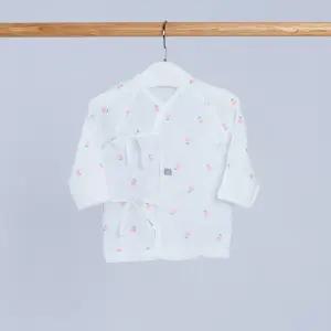 [달퐁]큐비앤맘 핑크하트 메쉬 배냇저고리 신생아