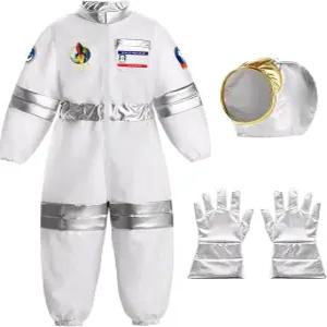 소년 소녀 우주복 벡섬 우주비행사 코스튬 헬멧 장갑 이름표 할로윈