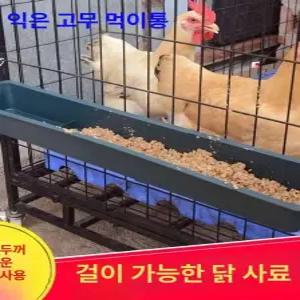 닭 모이통 급이기 급식기 물통 장착형 사료통 대형