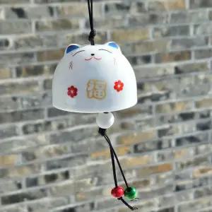 복고양이 도자기 풍경 현관 도어벨 집들이 개업 선물 현관종 개업선물