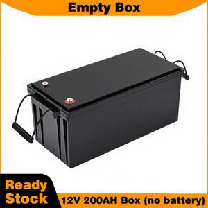 12V 200AH 배터리 케이스 32650 빈 박스 손잡이 포함 홀더 태양광 시스템 저장 플라스틱 방수