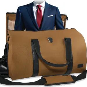 WELKINLAND 남성 여행용 의류 더플백 2개 세트 60L 대용량 기내용 신발 수납공간 변형 옷걸이형 가방