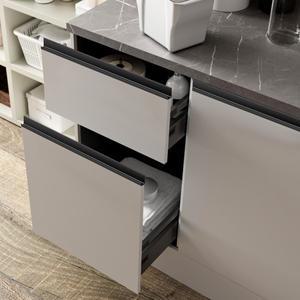 L자형 서랍 수납장이   스타일의 옷장 문짝  서랍 손잡이 슬롯을자를 필요 없이 쉽게 설치