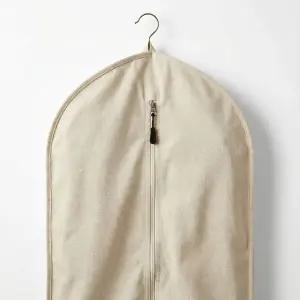 100 면 의류 가방 긴 옷걸이용 통기성 원피스 코트 보관용 보관가방 1팩(42인치)