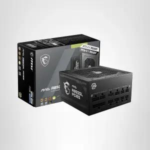 MSI MAG A850GL PCIE5 완전 모듈식 컴팩트 게이밍 850W 전원 공급 장치 80 골드 ATX 31 및 PCIe 51 준비