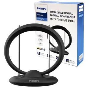 필립스 HDTV 디지털 실내안테나 원형 (지상파방송 TV안테나 무료방송)