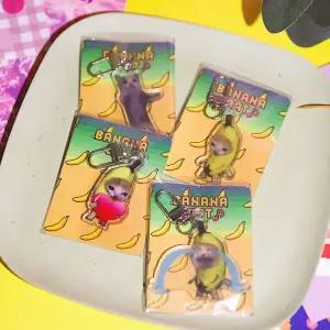 해피캣 바나나캣 아크릴 키링 WCE0A27