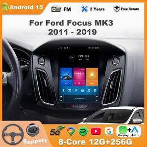 포드 포커스 MK3 2011-2019용 안드로이드 15 카 라디오, 멀티미디어 비디오 플레이어, 네비게이션 GPS 스테