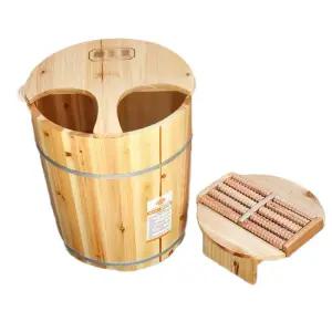 족욕통 나무통 발욕조 마사지 습식 족탕기 발찜질