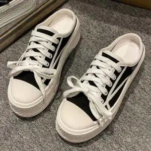 여성 베이직 끈캔버스 뮬스니커즈 키높이 블로퍼 블랙 여성뮬 뮬스니커즈 여성단화 뮬운동화 베이직뮬