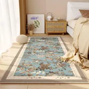 러그 꽃무늬 카페트 카펫 감성 엔틱 플라워 원형 북유럽