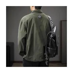 록쉬블몰 남성 솔리드 셔츠 봄가을 아웃도어 블레이저 바람막이 긴팔 HO3