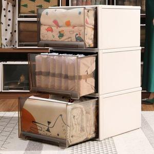 리빙박스 플라스틱 서랍형 장농 깊이 3개 박스 정리함 50 옷장정리 25 너비 수납 높이 슬라이딩 투명 30