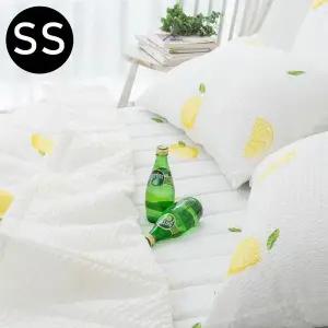 [콩심팥심]레몬 여름 간절기 이불 패드세트 슈퍼싱글 SS 화이트
