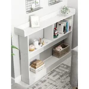 우드 슬림장 틈새 선반 폭좁은 베란다 책장 침대