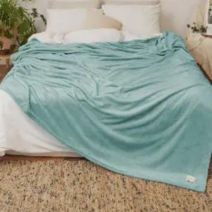 [콩심팥심]겨울극세사담요 대형 캠핑 블랭킷 밍크 이불 쇼파 담