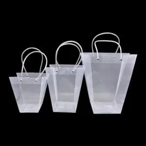 투명 소핑백 구디백 선물 포장 비닐백 4호 11x12x26cm (WFKB2QN)