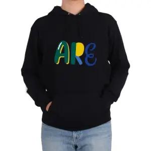 기모후드티 알파벳 ARE 영어단어 디자인 ALPHABET YOU그림 다양한 색상 사이즈 (WFKB3B0)