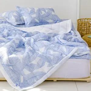 리프 시어서커 누빔 여름이불+베개커버 세트 슈퍼싱글 SS