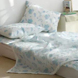 가든 시어서커 먼지없는 얇은 여름 이불 홑이불